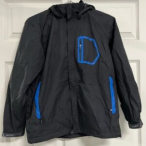 Killtec Boy's Level 2 Black Hooded Windbreaker Jacket - Size 12 - VGUC
